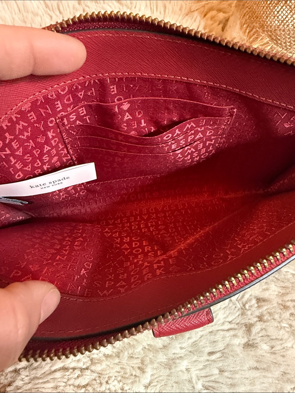 ✨ Kate Spade Laurel Way Hazy Rose Floral Large Roxanna Crossbody/Wrislet✨ - Picture 6 of 14